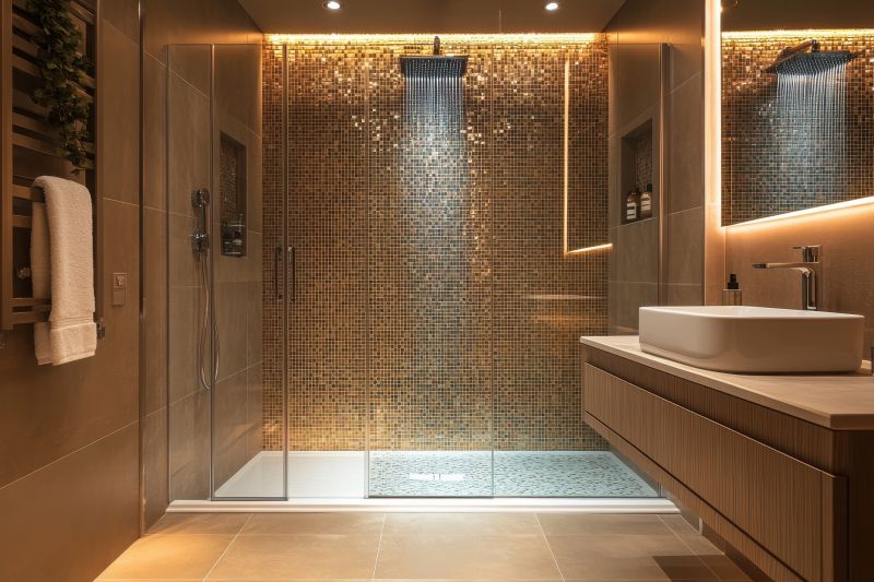Luxury Shower with Glass Doors